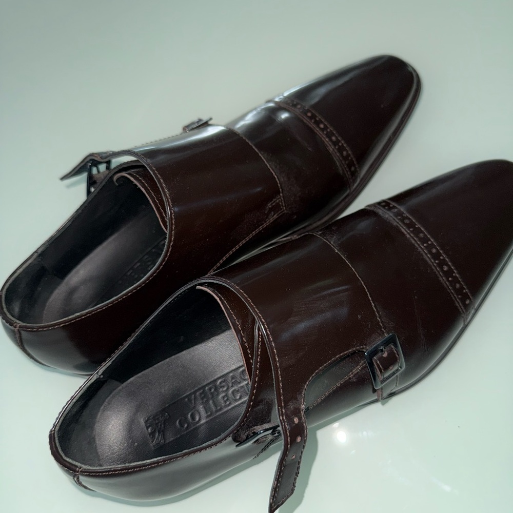 Versace Collection Dark Brown Oxfords